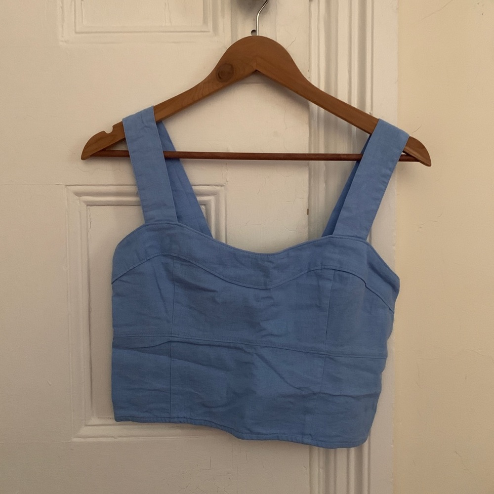 Abercrombie & Fitch Blue Crop Top